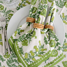 Pom Bells Napkin-Green