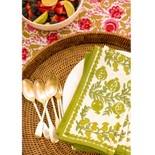 Pom Bells Napkin-Green