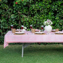 Pom Buti Pink Tablecloth 60x120