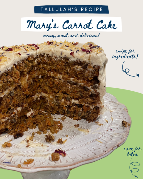 Mary's Carrot Cake Recipe