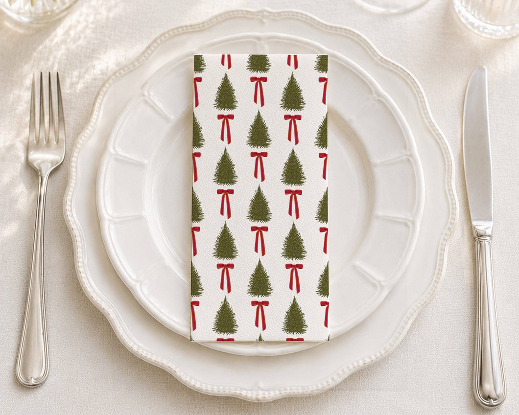 Festive Trees - Printed Guest Towel