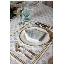 India Hicks Carnation Seafoam Napkin