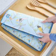 Floral Finch & Friends Microfiber Dish Drying Mats, Set of 2