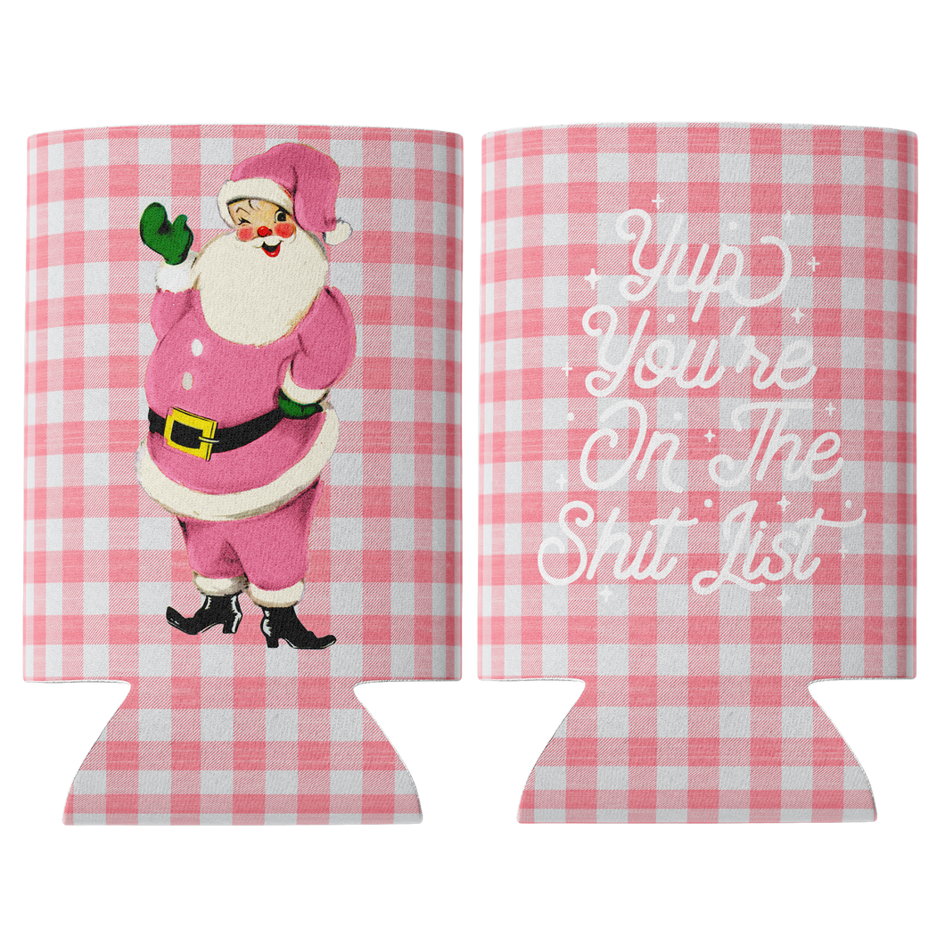 Shit List Christmas Can Cooler