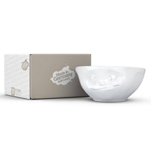 11 Oz. Bowl, Tasty Face, White