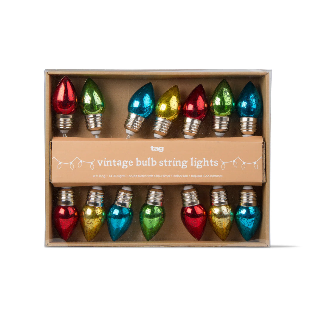 Vintage Bulbs Led String Lights 14 Count