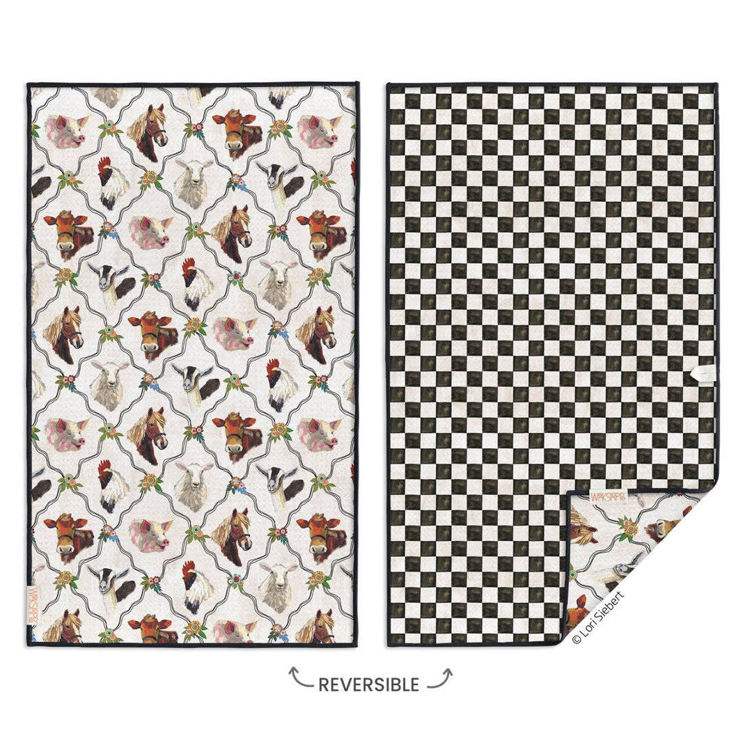 At The Farm Microfiber Kitchen Towel