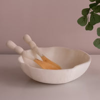 Sorbet Salad Servers in Coconut