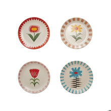 Stoneware Flower Plate