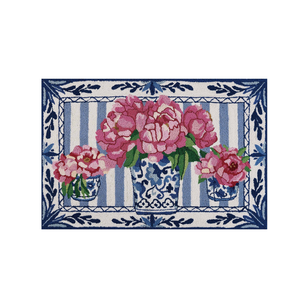 Pretty Petals Hook Rug - Sally Eckman Roberts