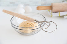 Fox Run Danish Dough Whisk, Stainless Steel and Wood, 12"