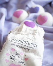 Lavender Heart Eco Wool Dryer Ball