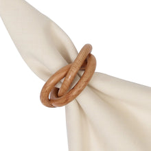 Wood triple Ring Napkin Ring