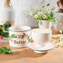 Butter Bell Raised painted Floral