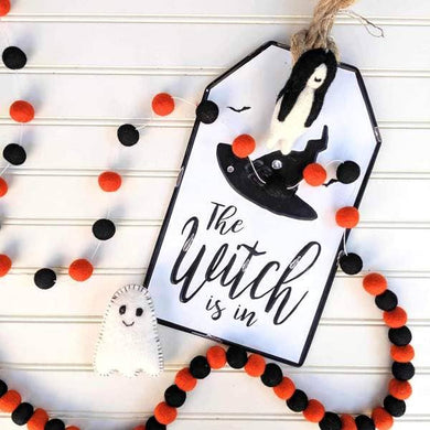 Trick or Treat Eco Wool Garland Ornament