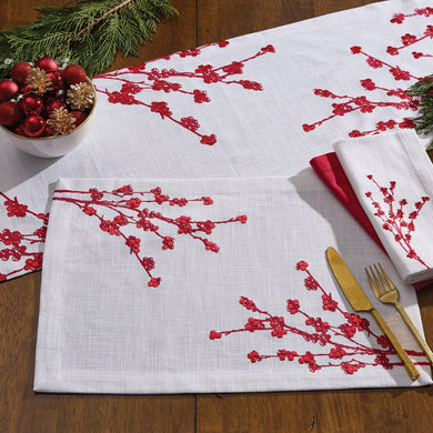 Berry Elegance Table Runner