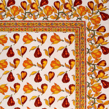 Orchard Pear  Tablecloth 86"-Burgundy