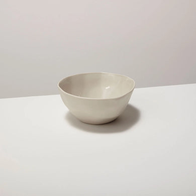 Tam Stoneware Dessert Bowl, Pearl