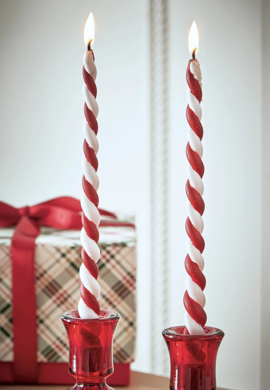 Christmas Twist Tapers Set Of 2