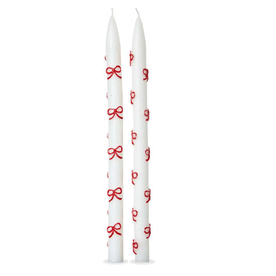 Very Merry Bow Painted Taper