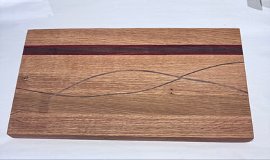 White Oak, Walnut and Padauk Cutting Board