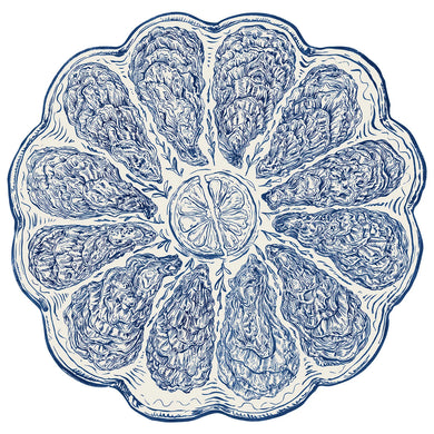 Blue Oyster Plate Placemats
