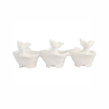 Pietra Natale Figural Deer Three-Part Server