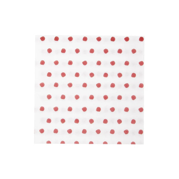 Red Dot Cocktail Napkin