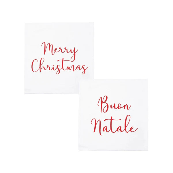 Papersoft Merry Christmas Cocktail Napkins