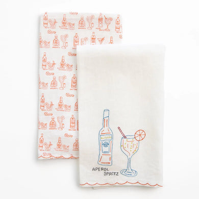 Aperol Spritz Towel S/2