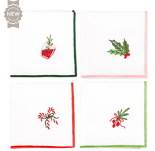 Holiday Party Cocktail Napkin Set of 4