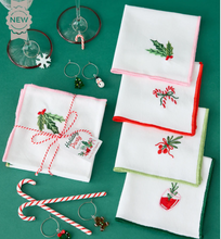 Holiday Party Cocktail Napkin Set of 4