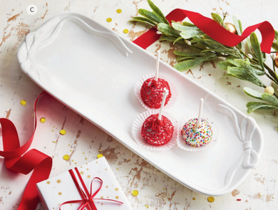 White Bow Platter
