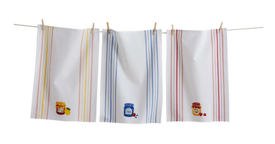 Fresh Pick Jam Jar Dishtowel Set of 3