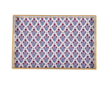Lucinda Enameled Rectangular Tray