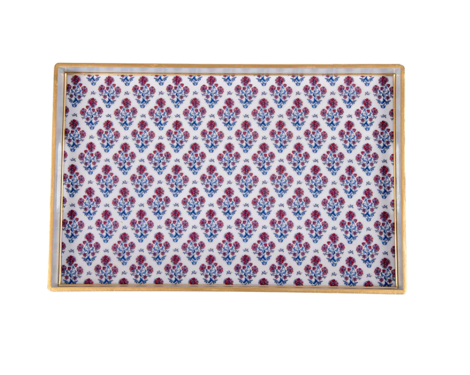 Lucinda Enameled Rectangular Tray