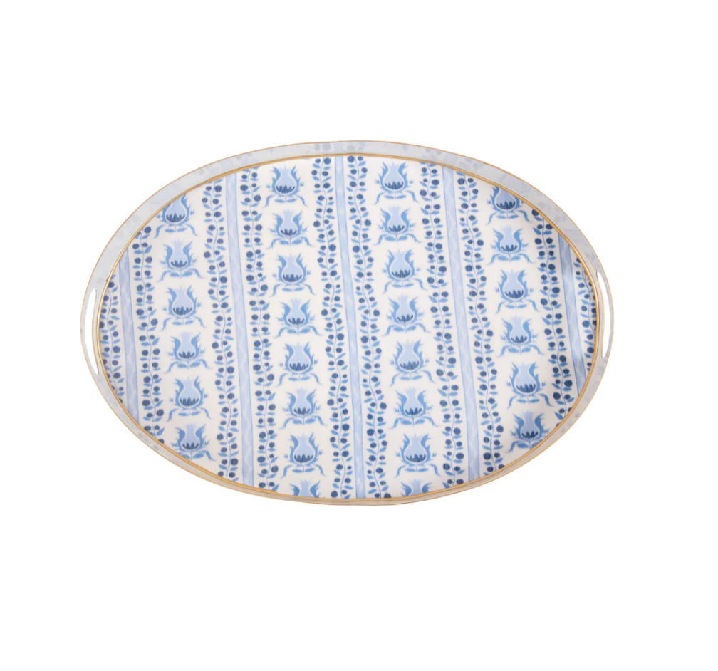 Pomegranate Enameled Olivia Tray 14x20