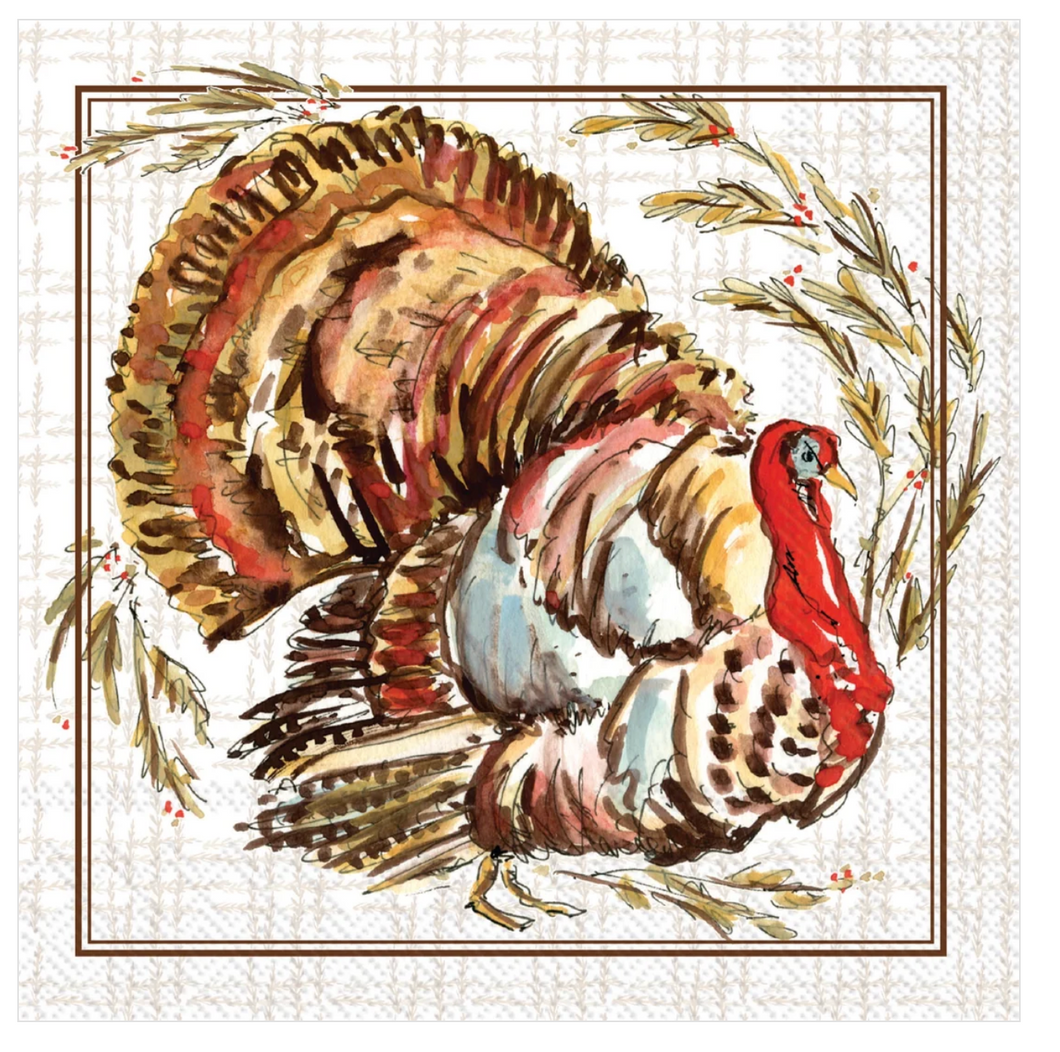 Turkey Collection Cocktail Napkin