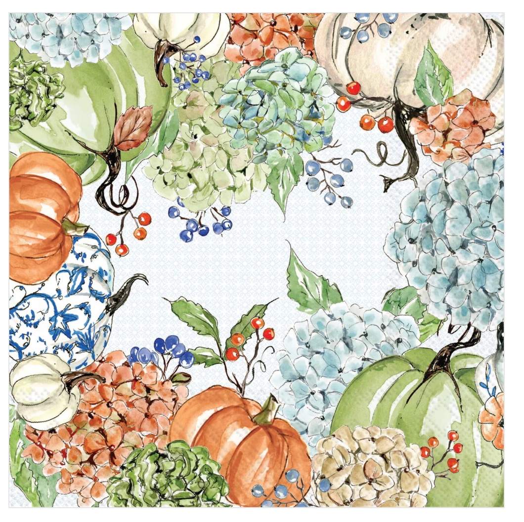 Fall Hydrangea Lunch Napkin