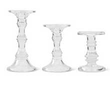 Short Glass Candleholders