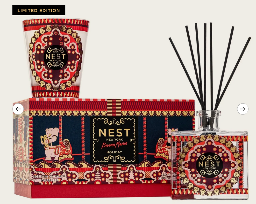 Pierre Marie Holiday Candle & Diffuser Set
