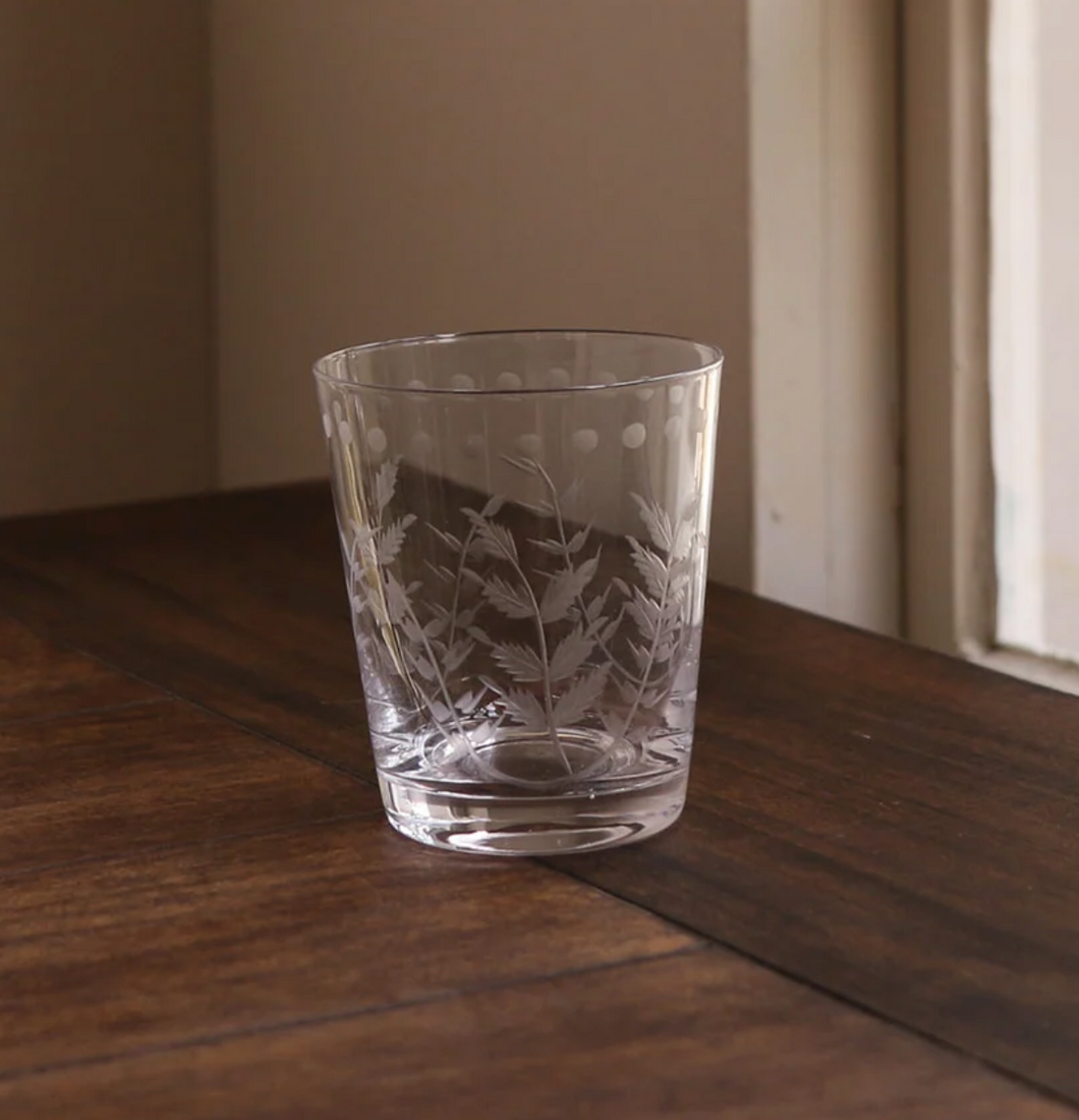 Fern with Dots Double Old Fashioned