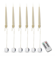 Candle Ornaments w/Remote LED