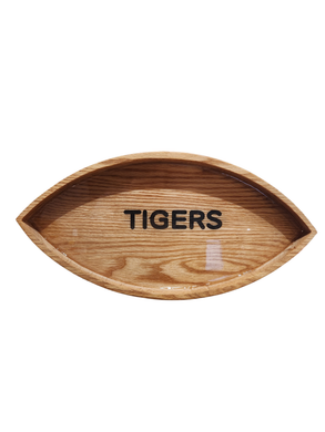 Football Shaped Tray With Sides-TIGERS