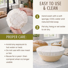 Beeswax Bowl Covers Set/2-10"