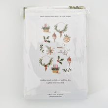Yuletide tea towel