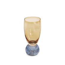Venice Shot Glass-Amber & Blue