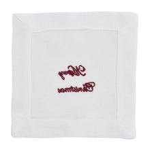 Embroidered Merry Christmas Napkin