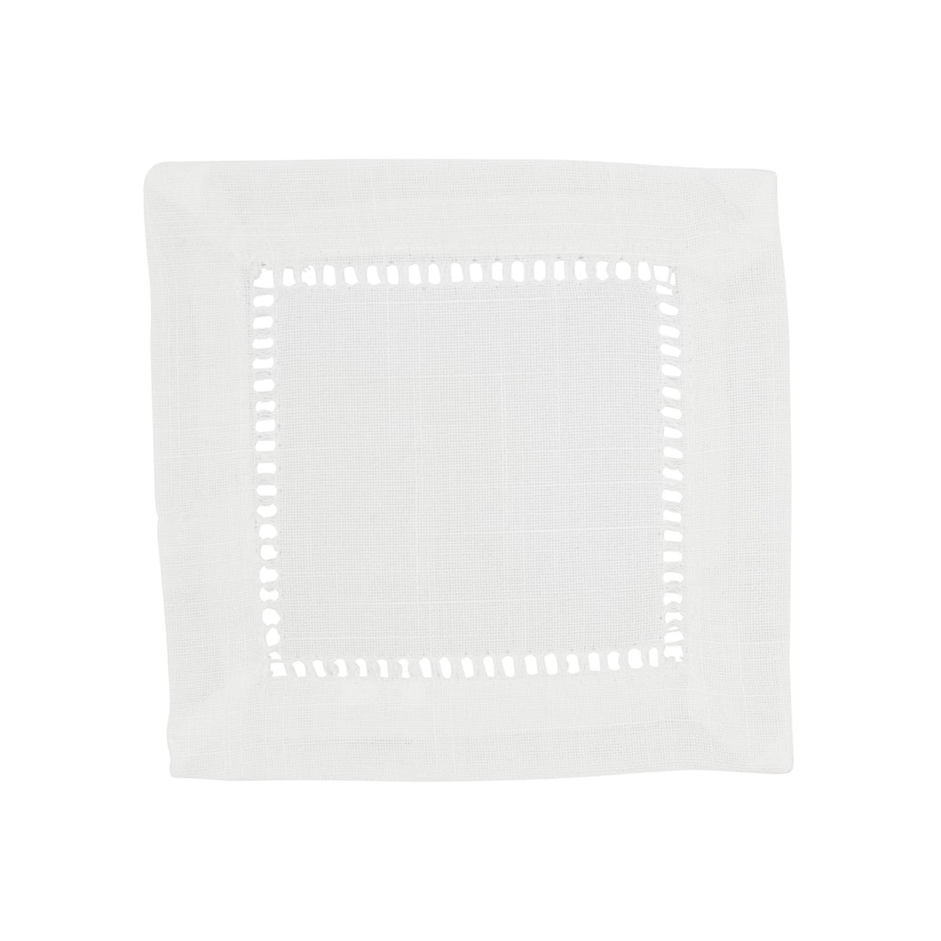 Poly Hemstitched Cocktail Napkin