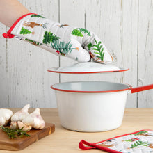 Santa's Reindeer Christmas Oven Mitt